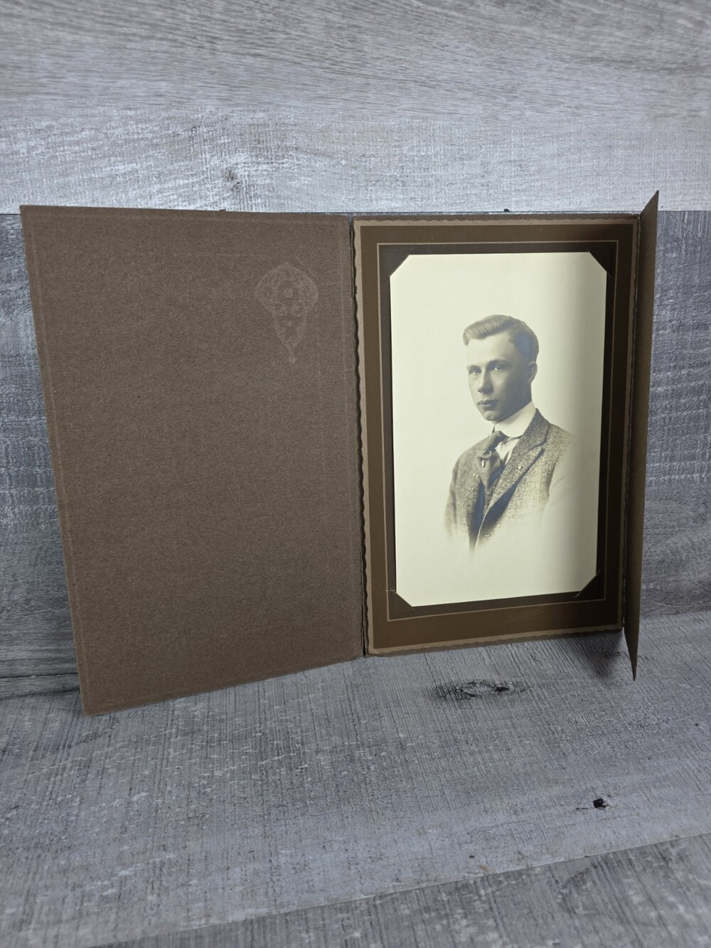 1910s Young Man Portrait Photo Bickell Studio Port Huron MI Jack Wittliff 197.24